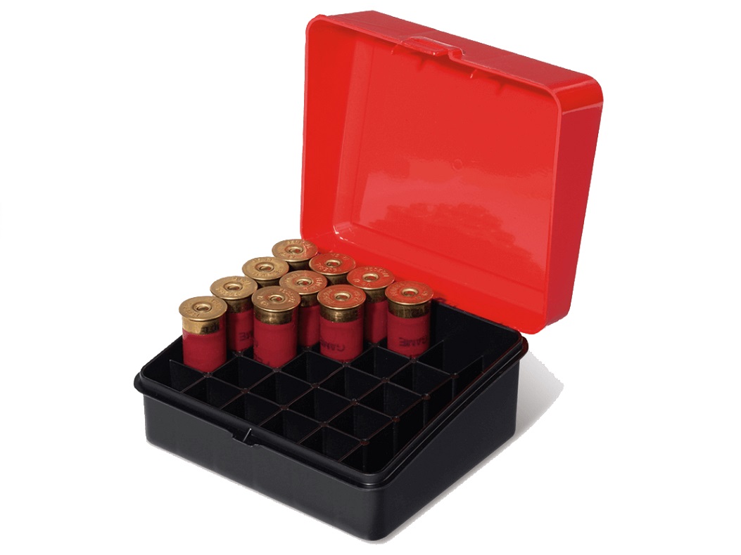 Plano Ammo Box 12 Gauge Red / Black content 25